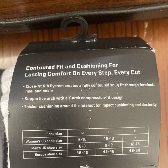 NWT Nike Lot Of 2 Packs 4 Pairs Cushioned Football Socks Black White Sz M - Picture 5 of 5